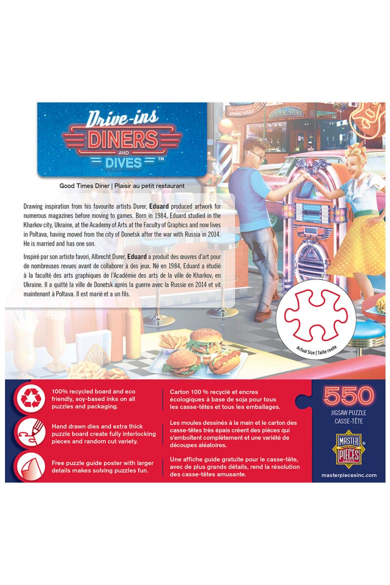 Good Times Diner 550 Piece Jigsaw Puzzle, Alternate, color, Multicolor