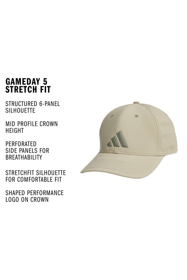 Gameday 5 Stretch Fit Baseball Cap, Alternate, color, WONDER CARGO KHAKI/ CLAY GREY