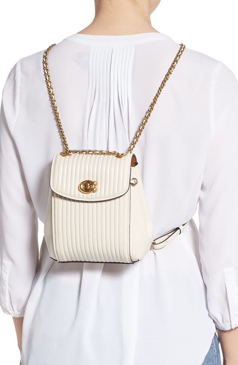 COACH Parker 16 Quilted Leather Backpack, Alternate, color,