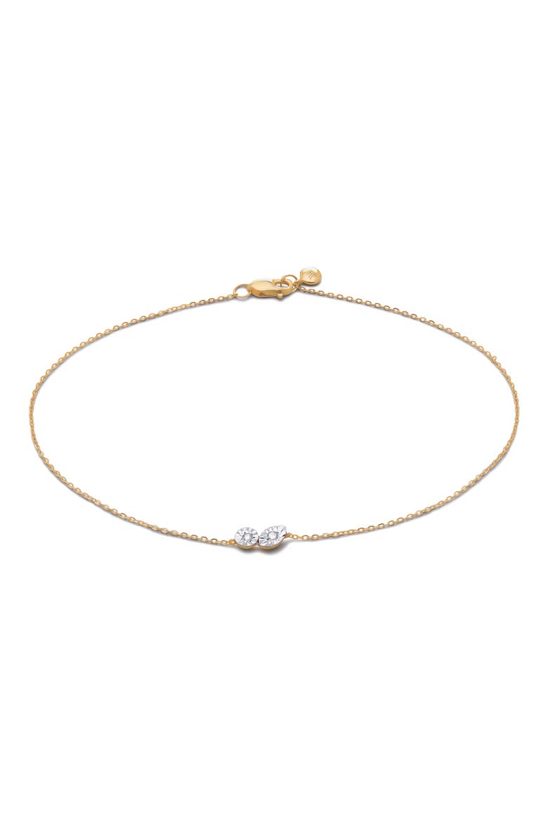 Duo Lab Grown Diamond Chain Bracelet, Main, color, 14K GOLD