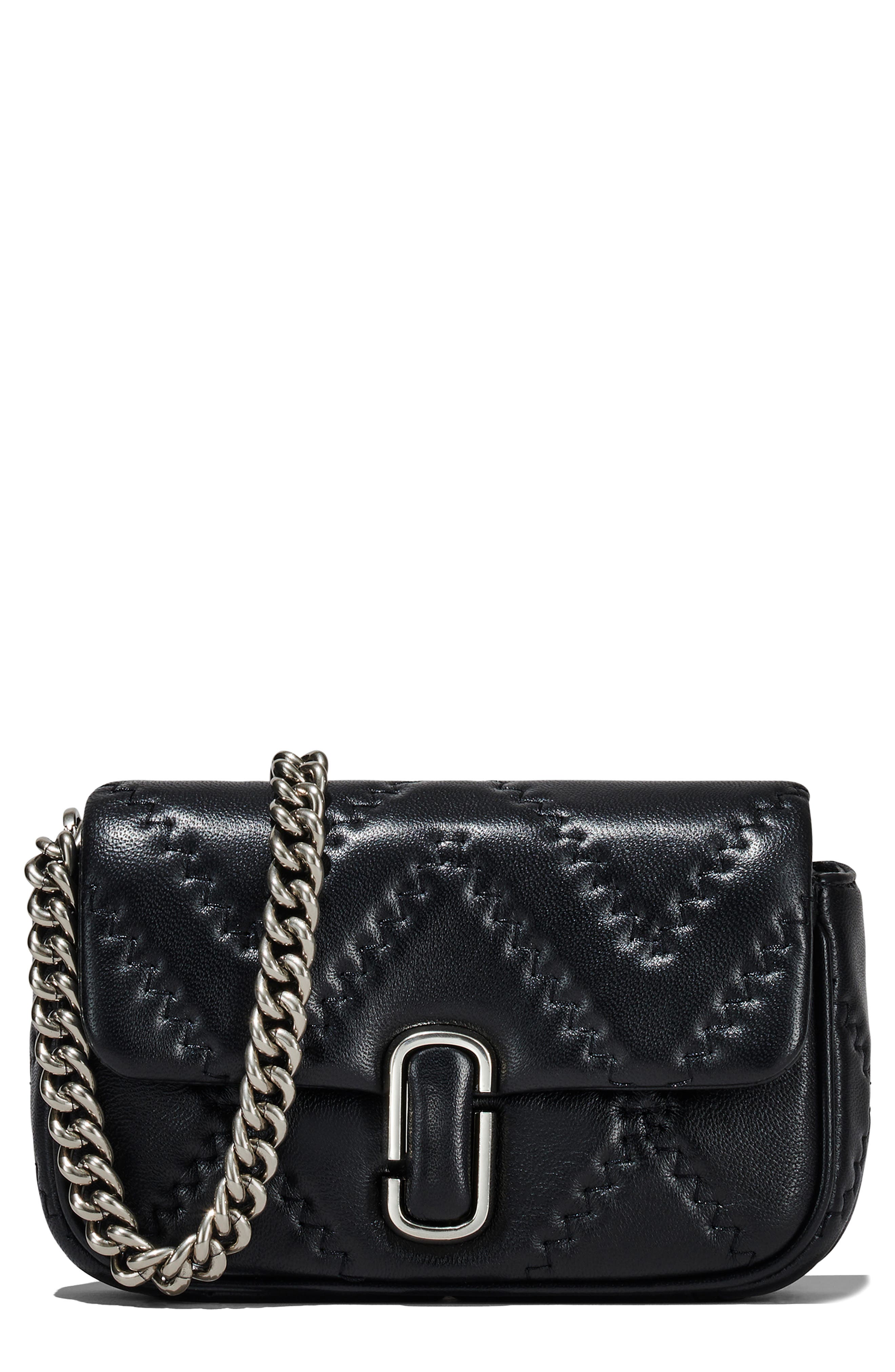Marc Jacobs The Quilted Leather J Marc Mini Bag, Main, color, 