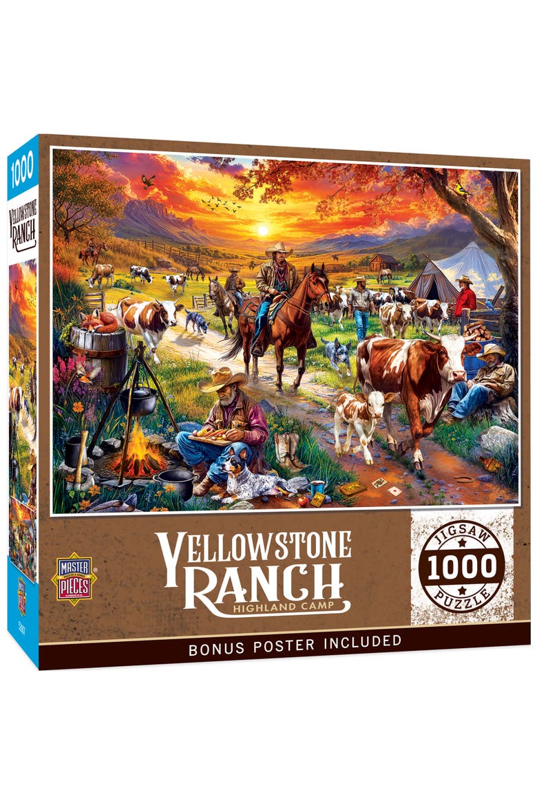 Highland Camp 1000 Piece Jigsaw Puzzle, Main, color, Multicolor