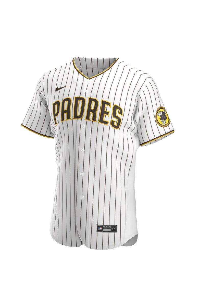 Nike Men's Nike Fernando Tatís Jr. White/Brown San Diego Padres Home Authentic Player Jersey, Alternate, color, White