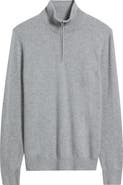 Nordstrom Quarter Zip Cashmere Sweater
