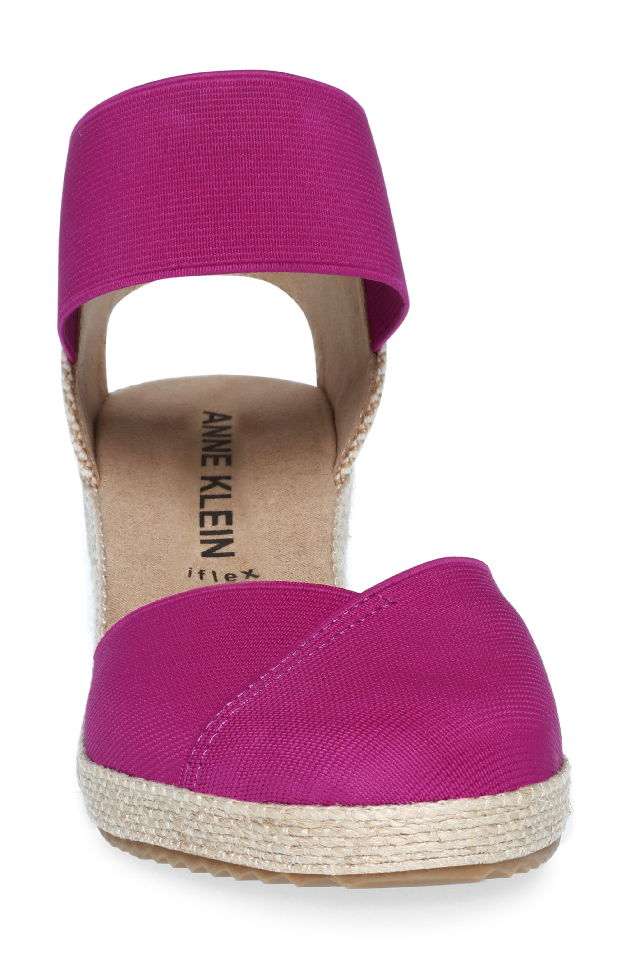 Anne Klein Zoey Wedge Sandal, Alternate, color, Fuschia