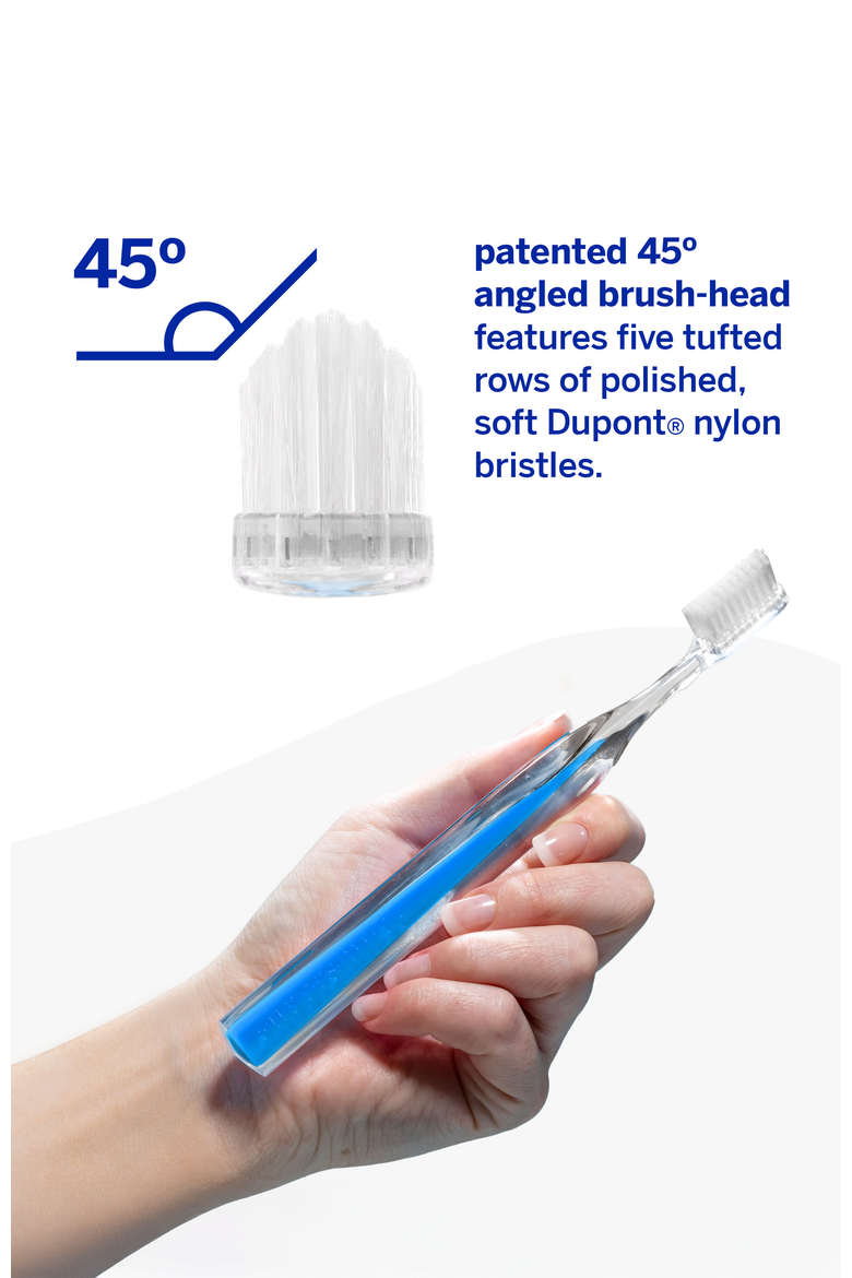 Crystal Collection 45° Toothbrush, Alternate, color, Blue Lapis