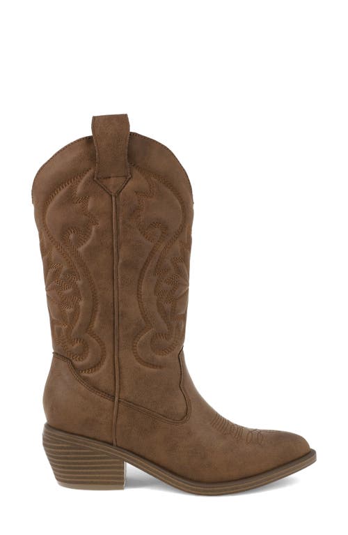 Mia Caela Western Boot In Brown
