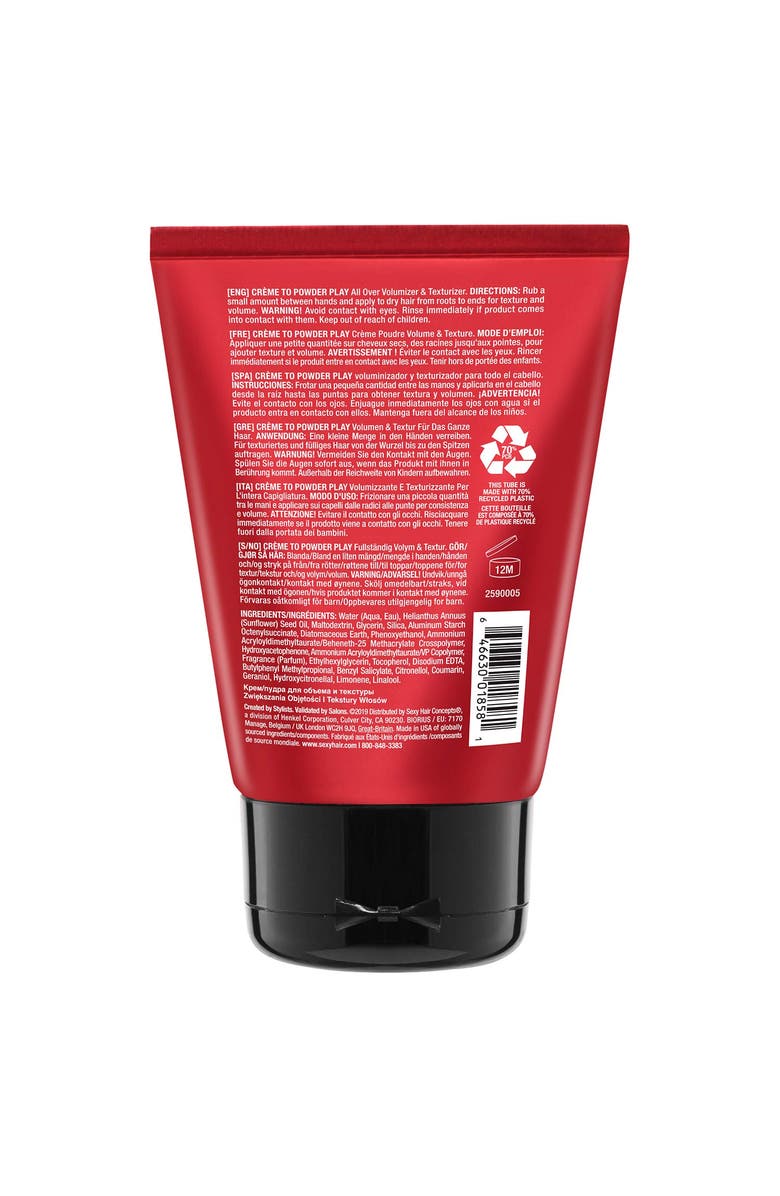 SEXY HAIR SexyHair Big Creme 2 Powder Play All Over Volumizer and Texturizer 3.4 Oz, Alternate, color, N/A