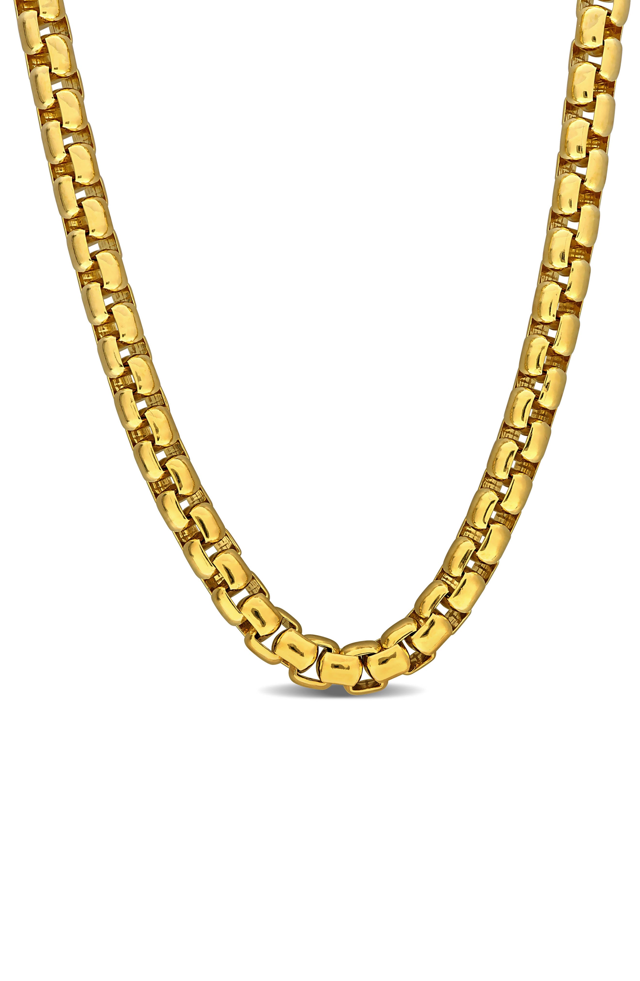 DELMAR Box Link Chain Necklace