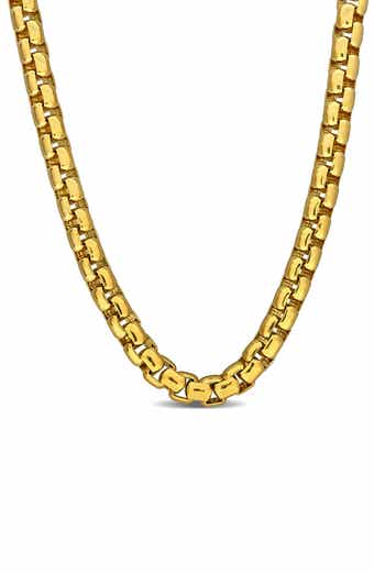 DELMAR Box Link Chain Necklace