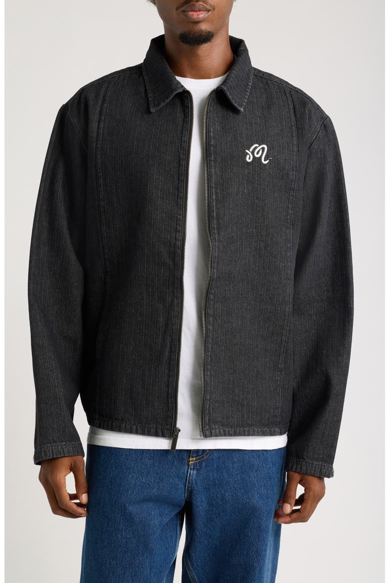 Foreman Jacket, Main, color, BLACK STONE WASHED DENIM