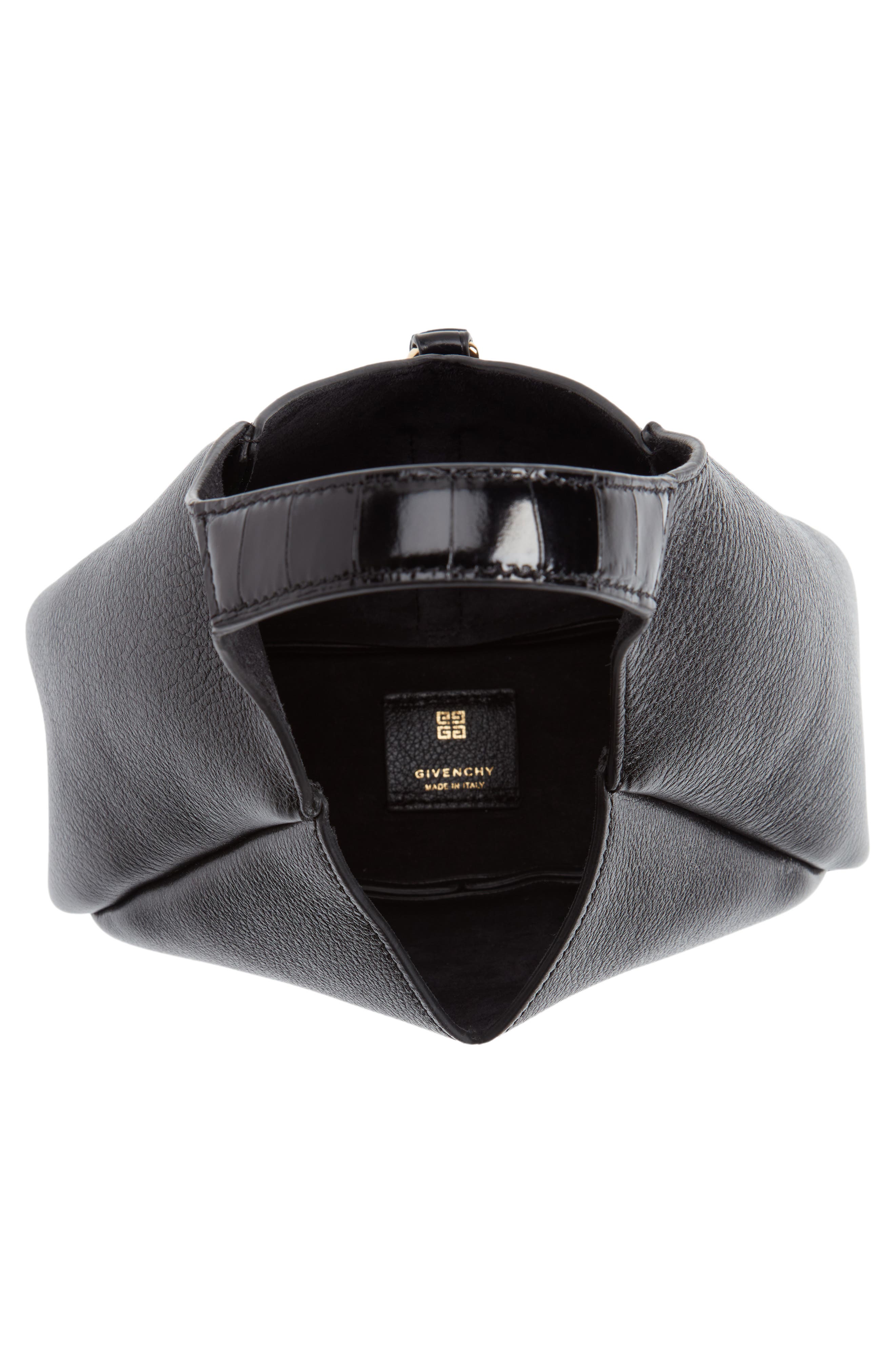 Givenchy Mini G-Lock Leather Hobo, Alternate, color, 