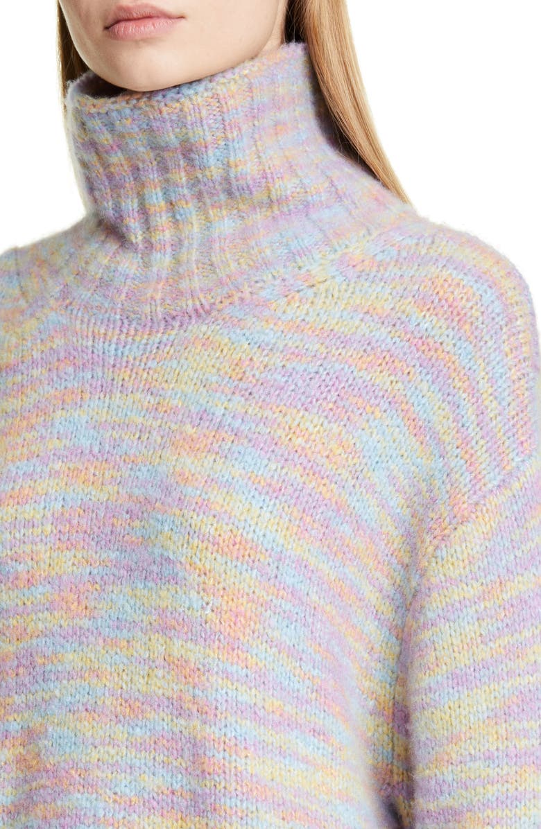Sies Marjan Yuki Multicolor Wool & Silk Turtleneck Sweater, Alternate, color, 