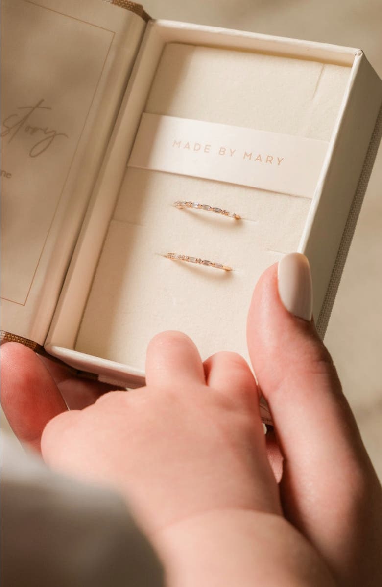 MADE BY MARY ILY Morse Code Ring, Alternate, color, Silver