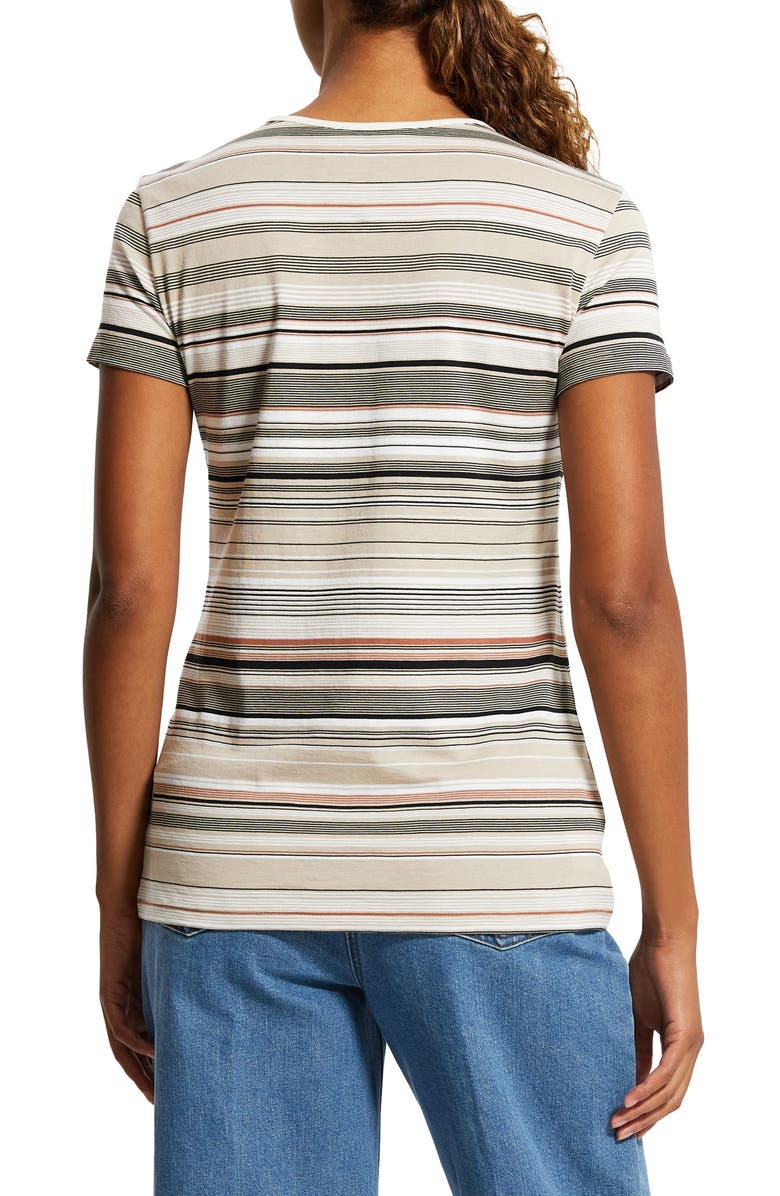 Theory Stella Slim Stripe Organic Cotton T-Shirt | Nordstromrack