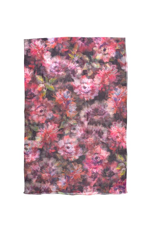 Echo Hazy Floral Crinkle Wrap In Pink