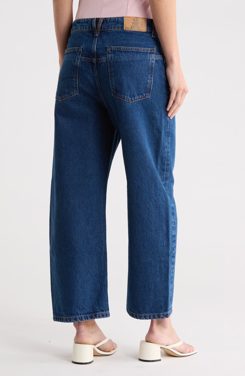 Free People Deep Trance Wide Leg Boyfriend Jeans, Alternate, color, Blue