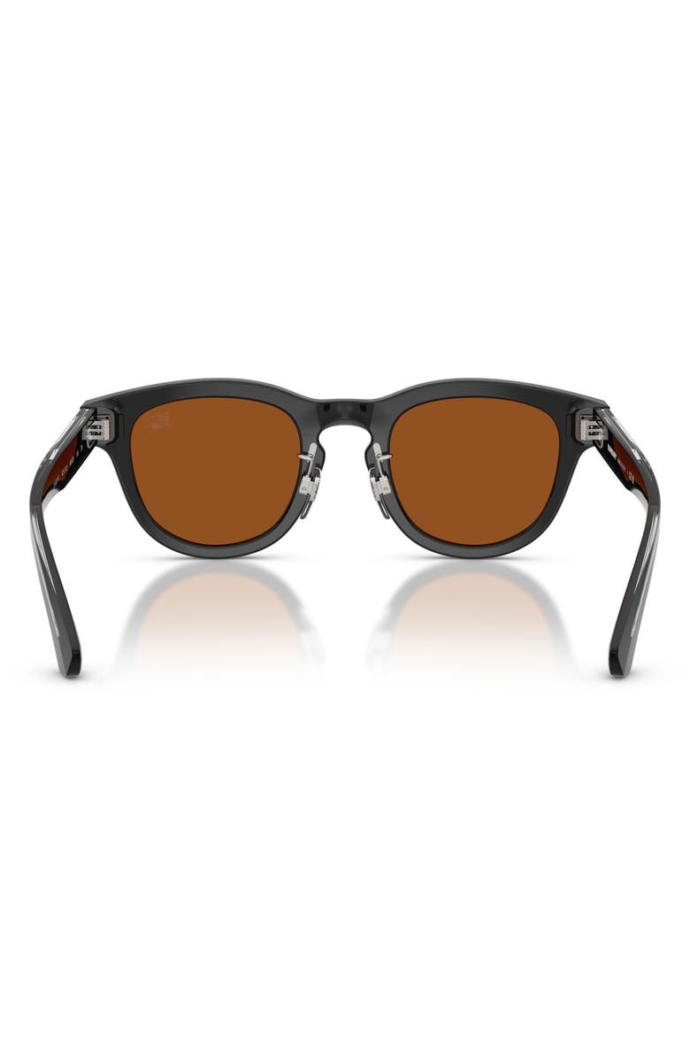 Burberry 48mm Phantos Sunglasses, Alternate, color, Grey / Dark Brown