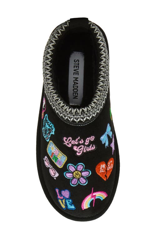 Steve Madden Kids' Jmads Slipper In Black
