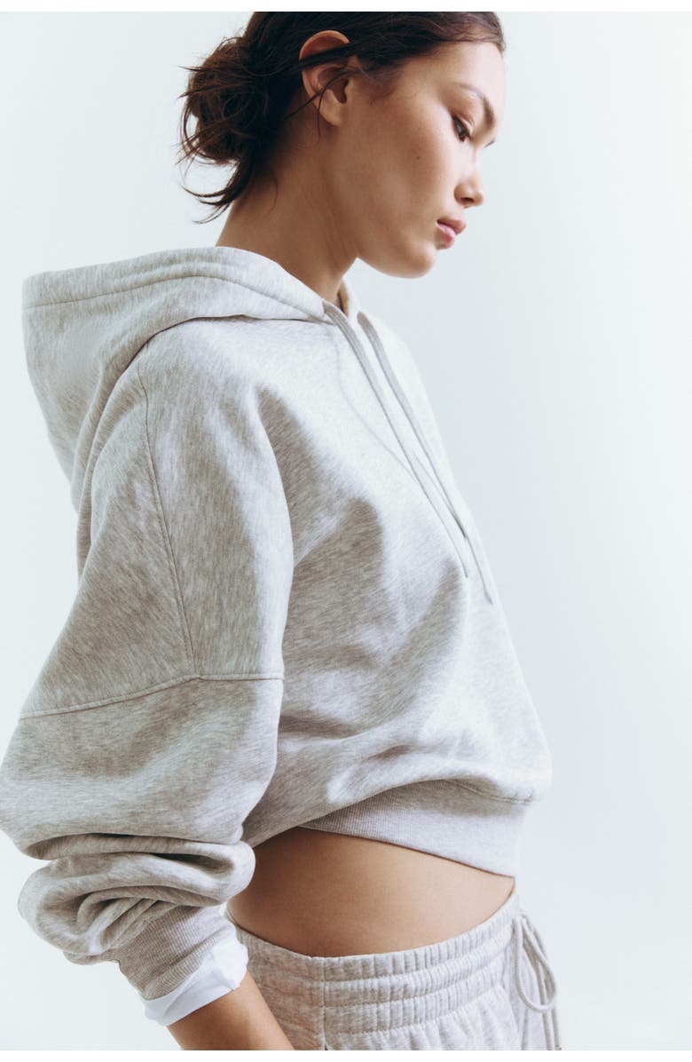 H&M Hoodie, Alternate, color, Light Gray Melange