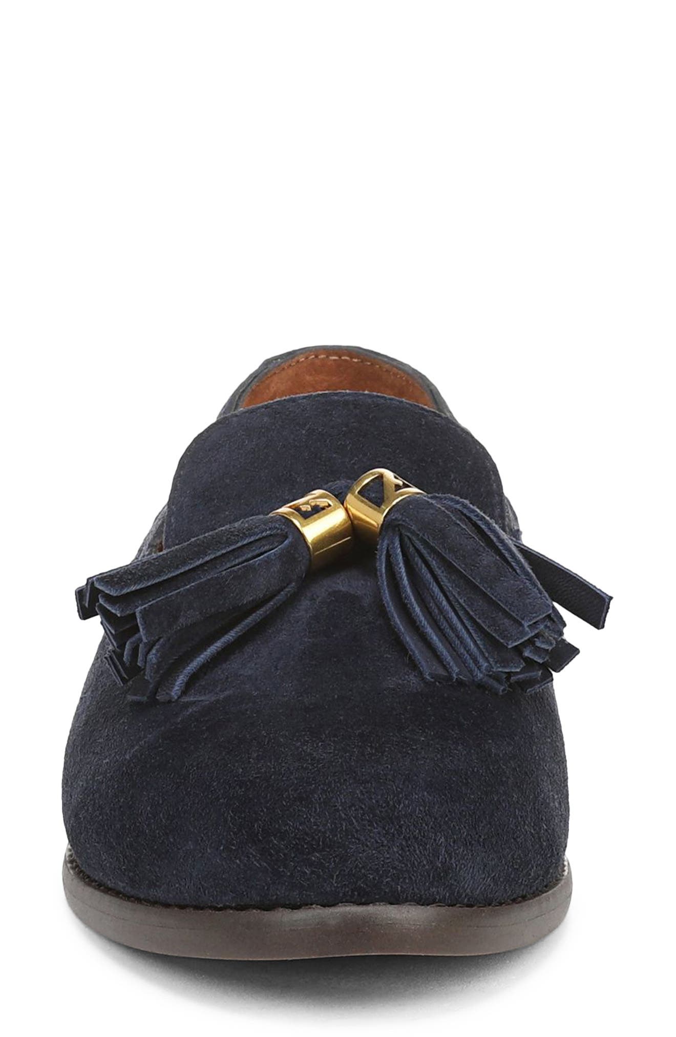 Hartlie Tassel Loafer, Alternate, color, BLUE LEATHER