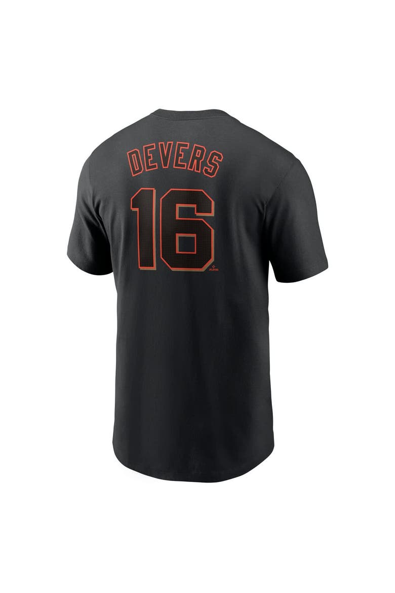 Men's Nike Rafael Devers Black San Francisco Giants  Name & Number T-Shirt, Alternate, color, Black