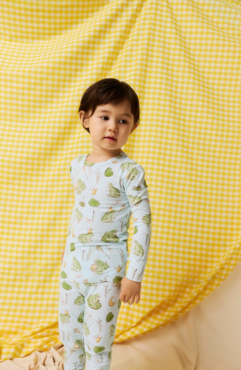 Posh Peanut Kids' Print Classic Fitted Two-Piece Pajamas, Alternate, color, Louis