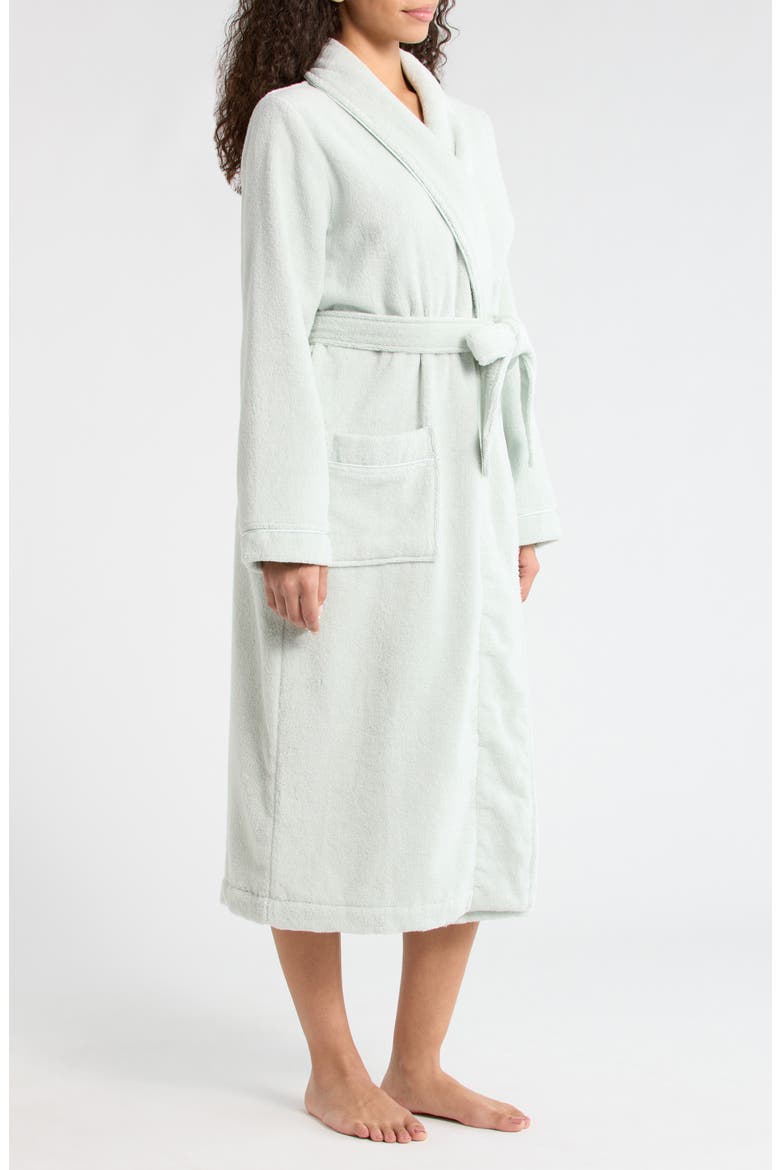 Hydro Cotton Terry Robe, Alternate, color, BLUE GREY