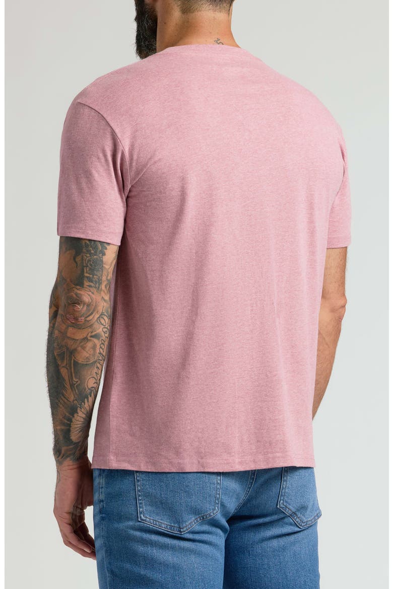 Short Sleeve V-Neck T-Shirt, Alternate, color, LIGHT HEATHER BOYSENBERRY