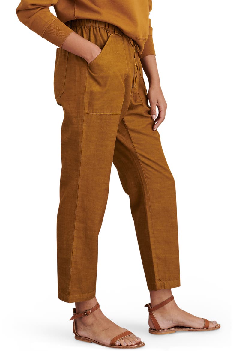 Ambrose Drawstring Pants, Alternate, color, GOLDEN KHAKI