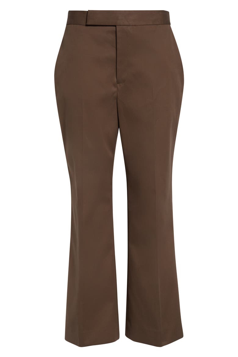 Sullivan Creased Flared Cotton Twill Pants, Main, color, MOCHA