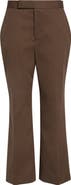 PARTOW Sullivan Creased Flared Cotton Twill Pants