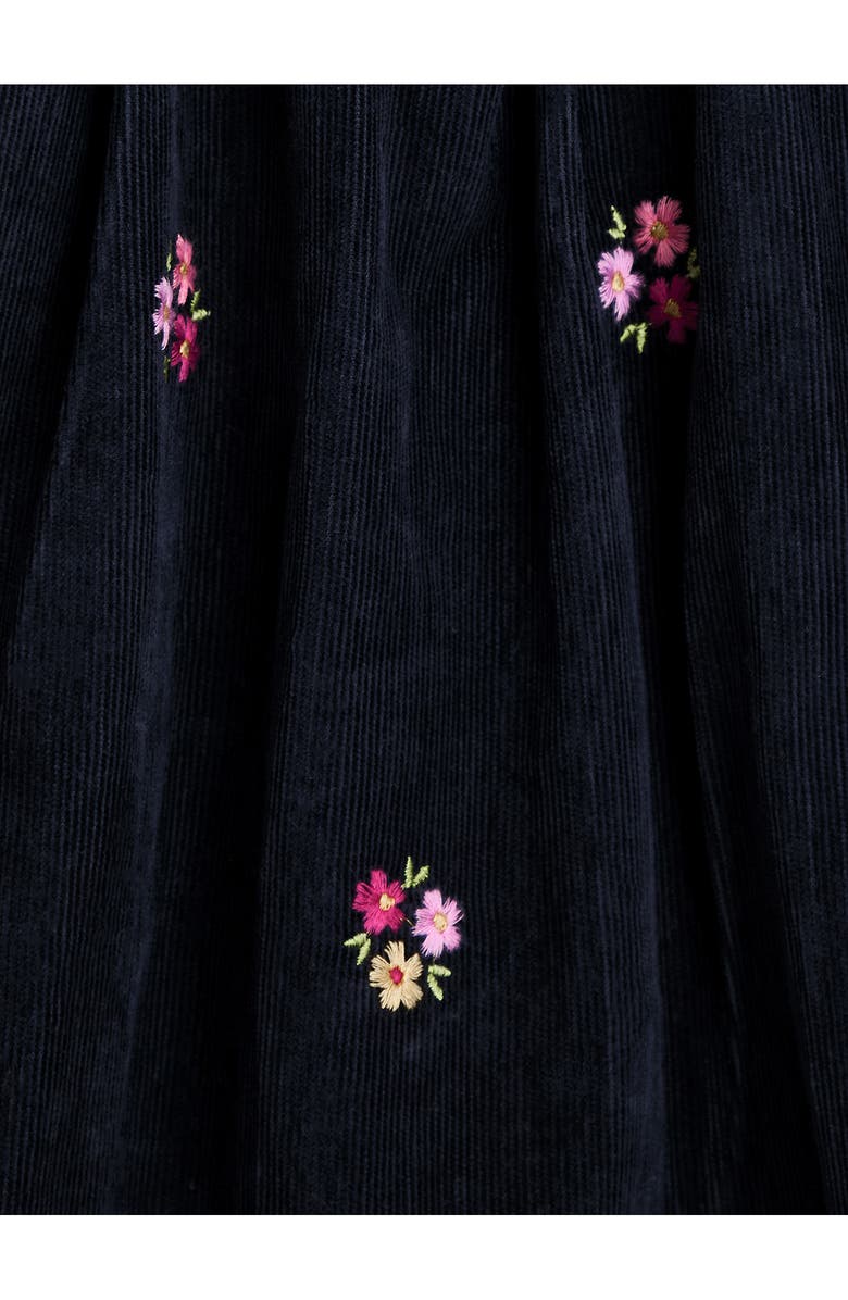 JOJO MAMAN BEBE Ruffle Top & Corduroy Dress Set, Alternate, color, Navy