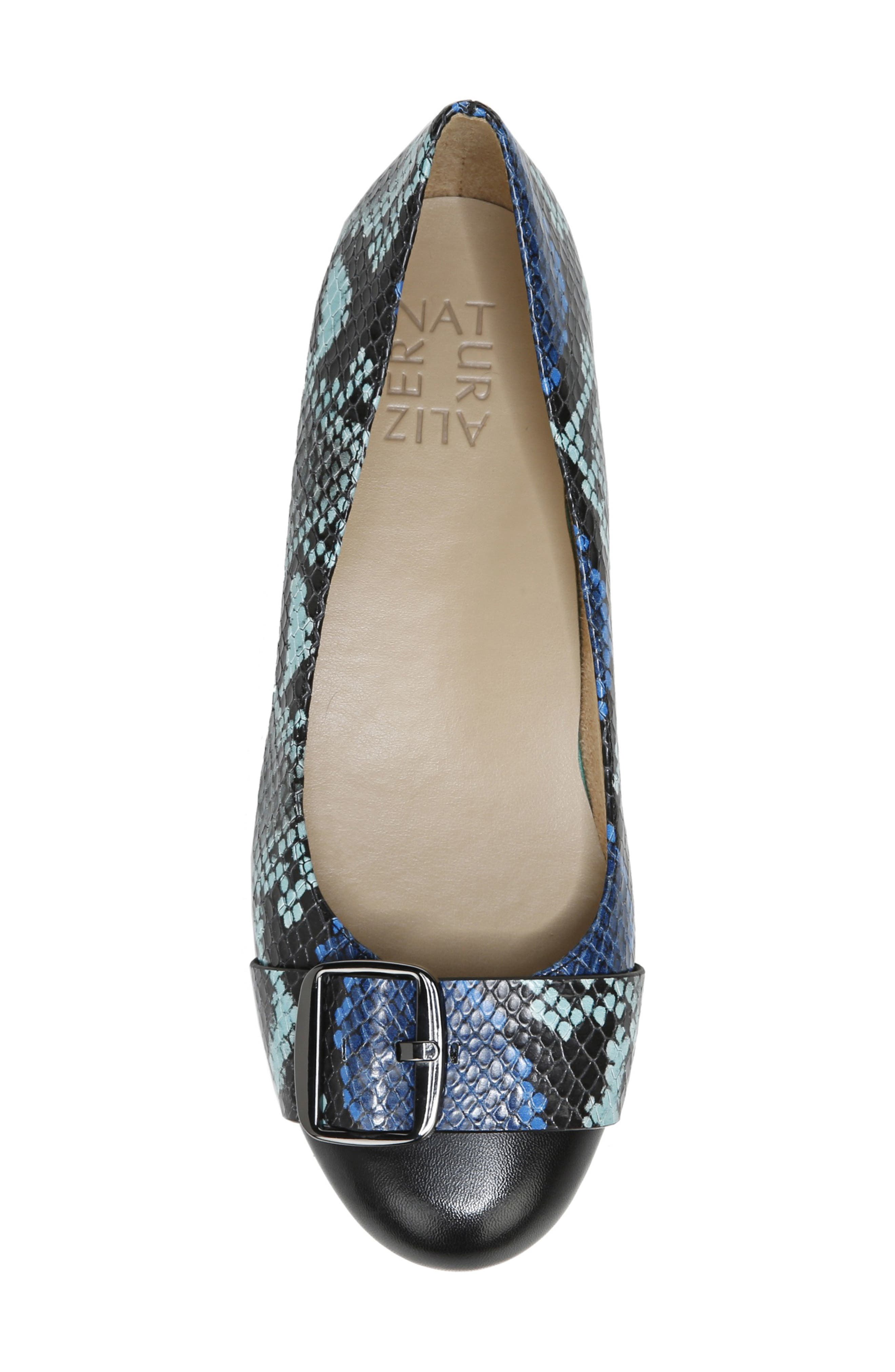 Marsha Flat, Alternate, color, BLUE TURQOISE LEATHER