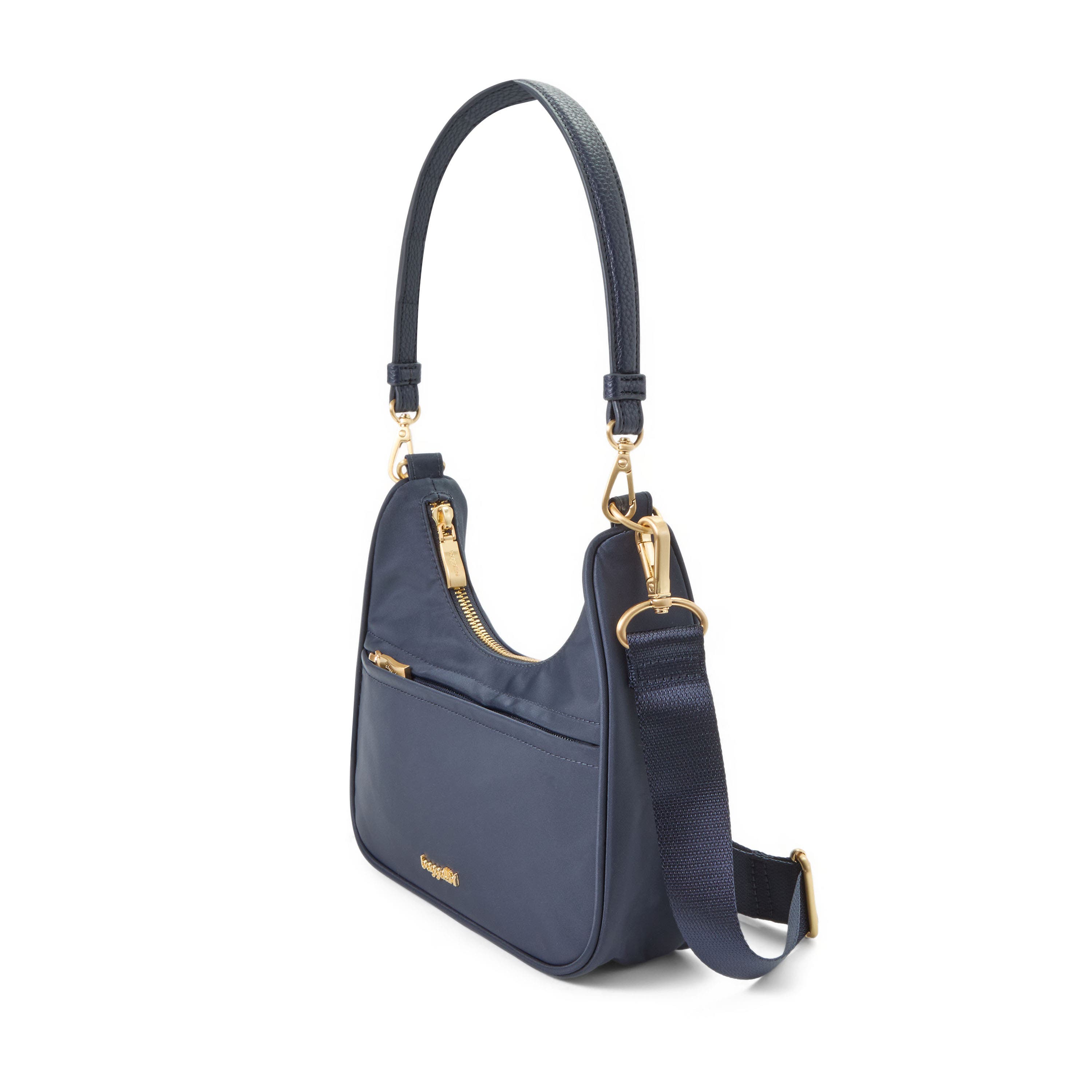 Varick Street Shoulder Bag, Alternate, color, French Navy With Gold Hardware