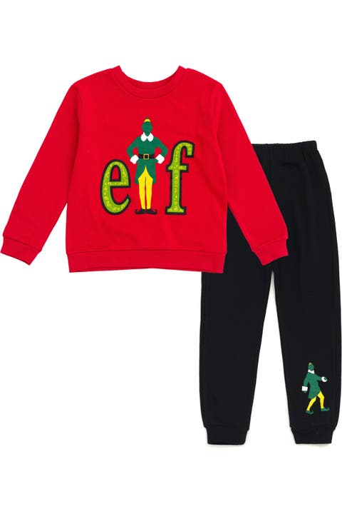 Fleece Sweatshirt and Pants Set
