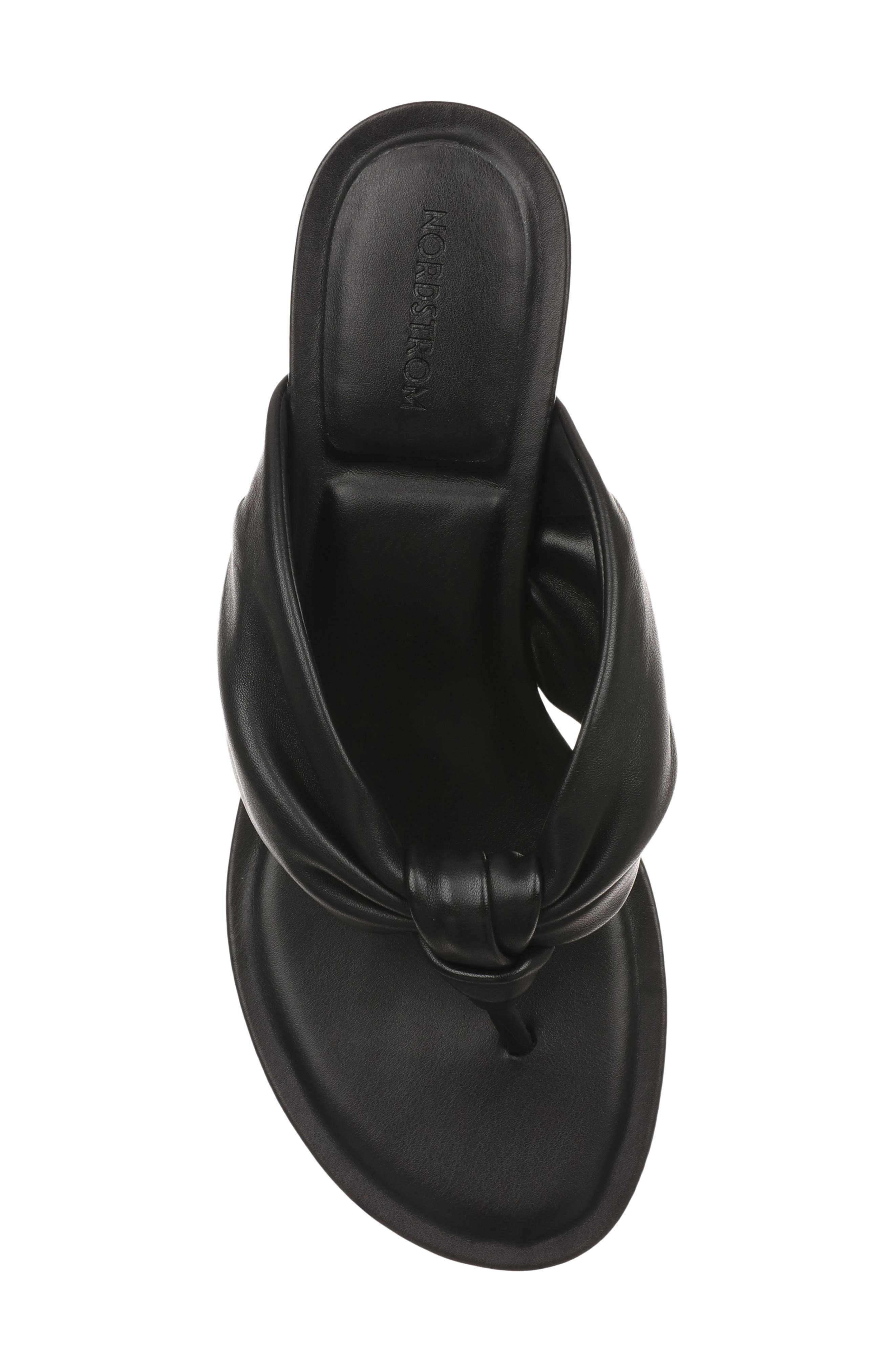 Nordstrom Selene Kitten Heel Flip Flop, Alternate, color, Black
