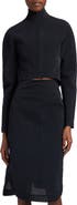 Alaïa Funnel Neck Crop Jacket