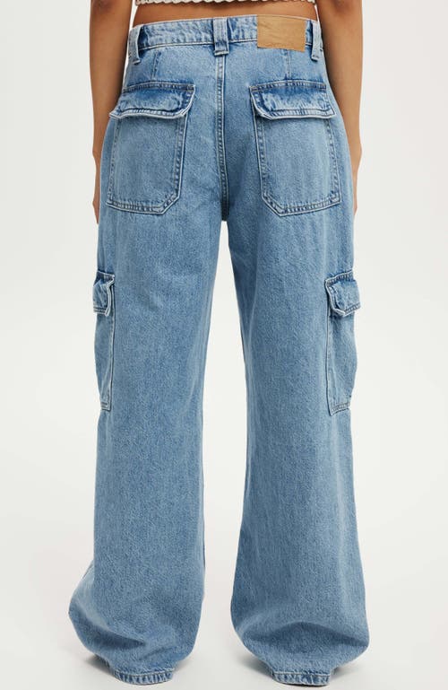 Cotton On Relaxed Cargo Jean In Cleanwater Blue
