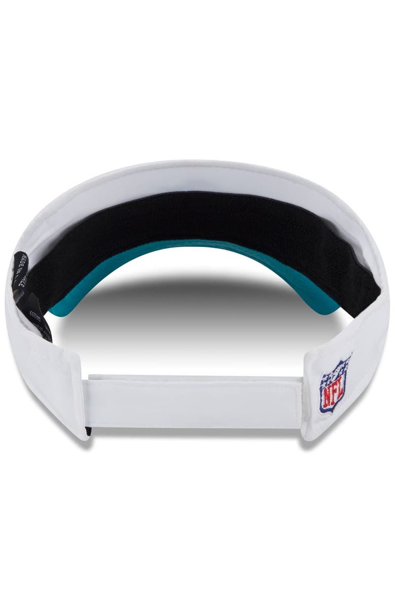 New Era Men's New Era White/Aqua Miami Dolphins 2025 NFL Training Camp Adjustable Visor, Alternate, color, White