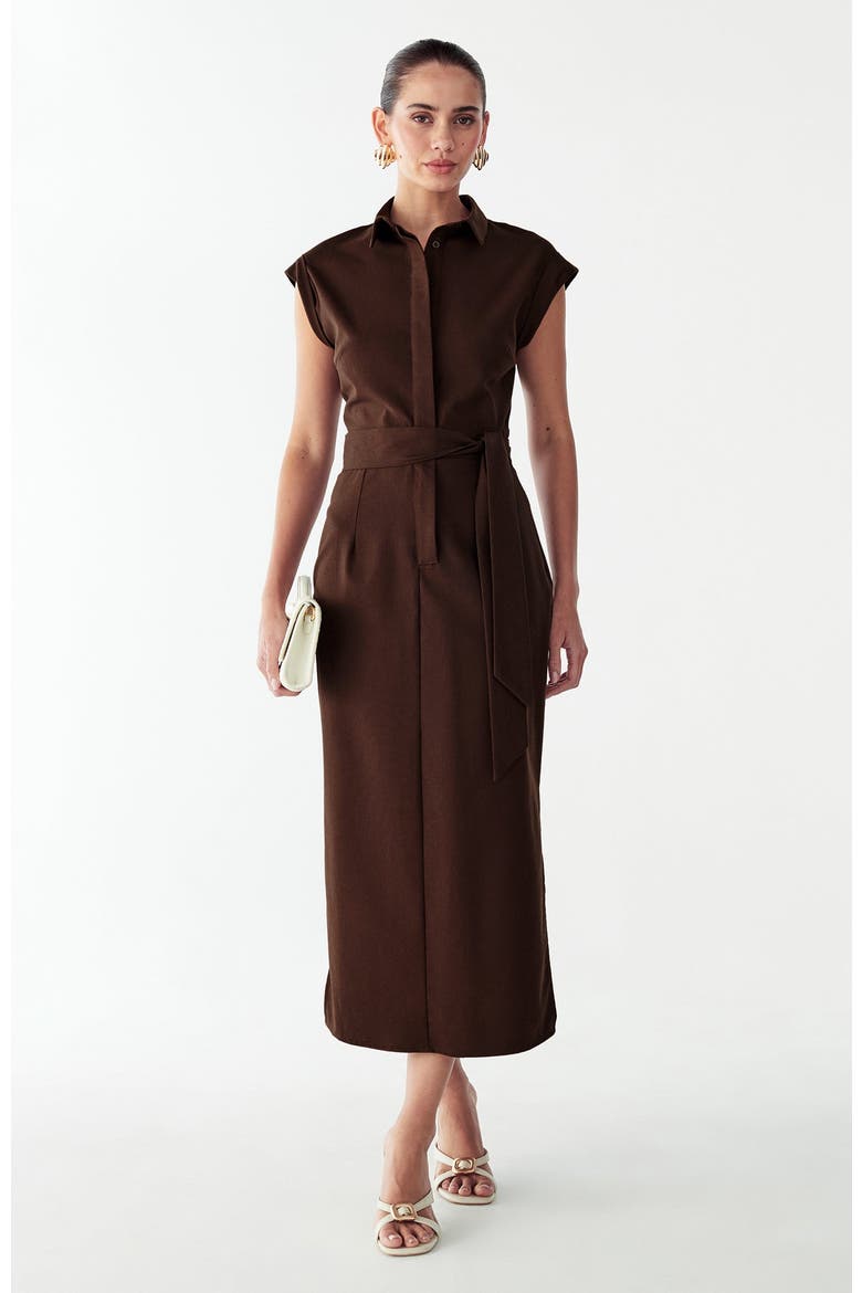 Laurence Dress, Alternate, color, Chocolate