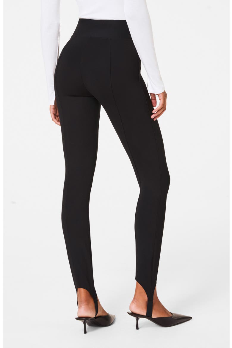 SPANXsupersmooth™ PerfectFit Ponte Stirrup Leggings, Alternate, color, CLASSIC BLACK