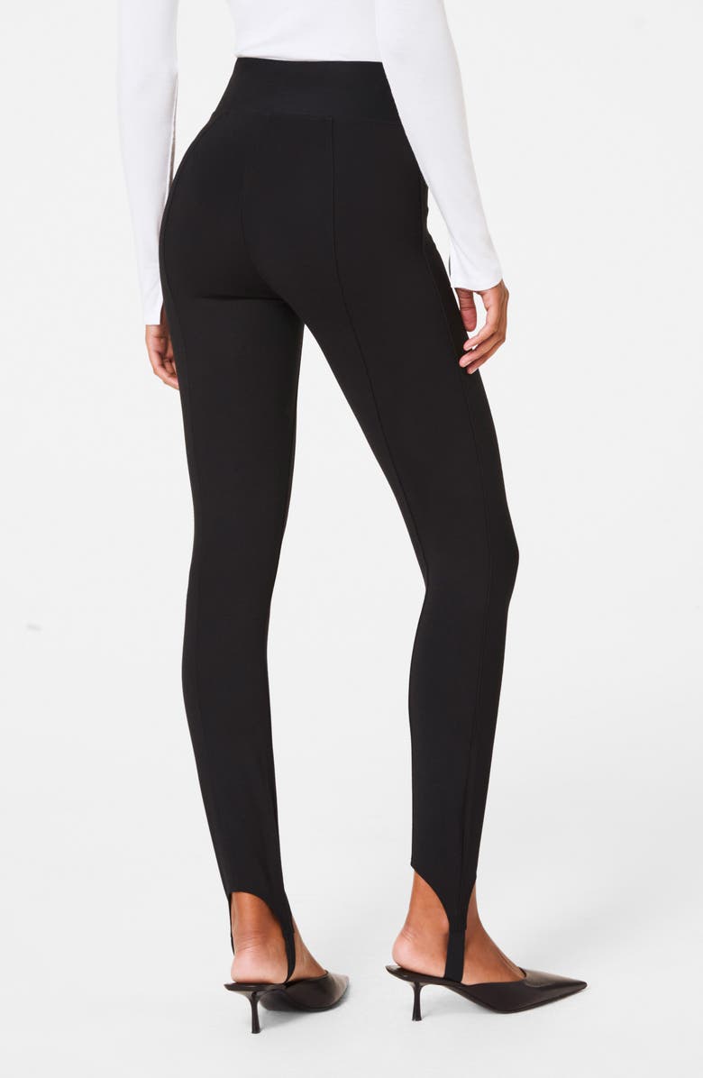 SPANX<sup>®</sup> SPANXsupersmooth<sup>™</sup> PerfectFit Ponte Stirrup Leggings, Alternate, color, Classic Black
