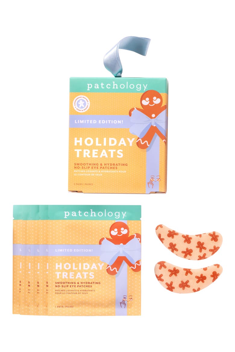 Holiday Treats Smoothing & Hydrating No-Slip Eye Patches, Main, color, NO COLOR