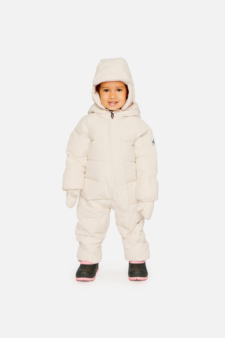 PrimaLoft Fleece-Lined One Piece Snowsuit, Alternate, color, Off-White