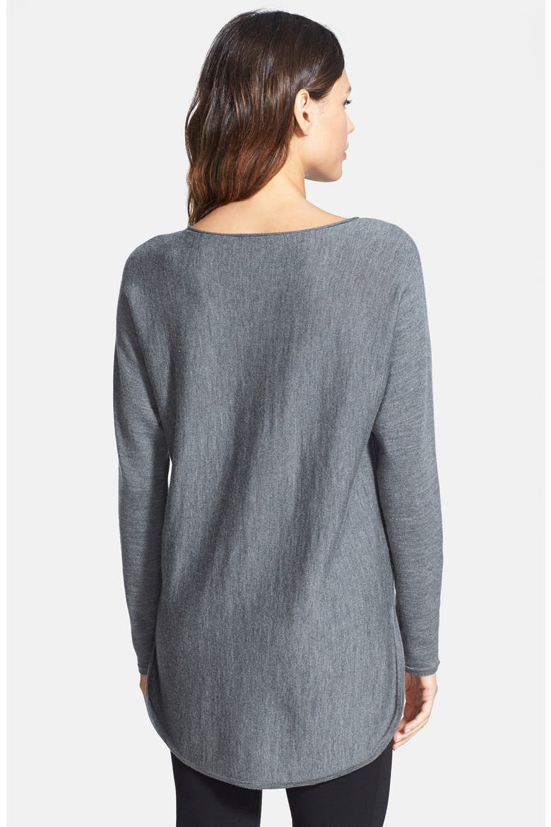 Ballet Neck Merino Tunic, Alternate, color, ASH