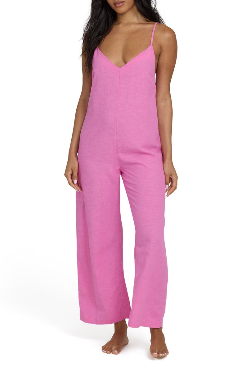 Billabong Day to Day Romper, Main, color, Party Pink