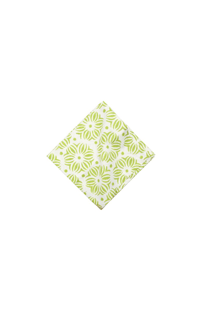 carol & frank Midge Citron Napkin Set of 4, Main, color, Yellow