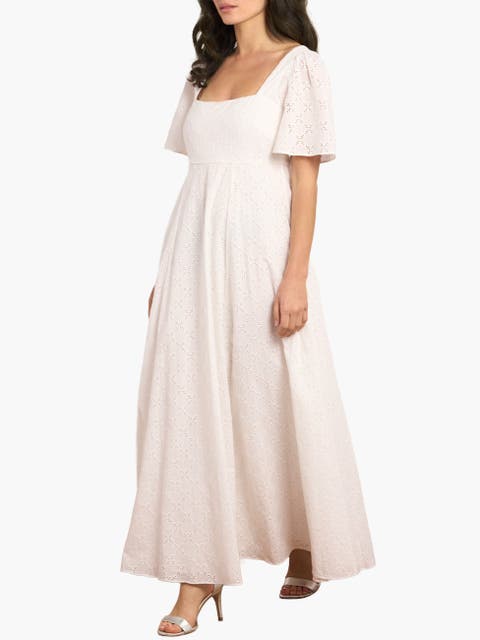 Marisol Cotton Broderie Ankle Gown