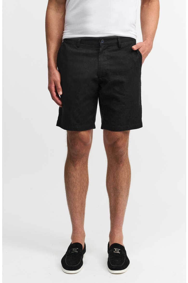 Highland Woven Shorts, Main, color, BLACK